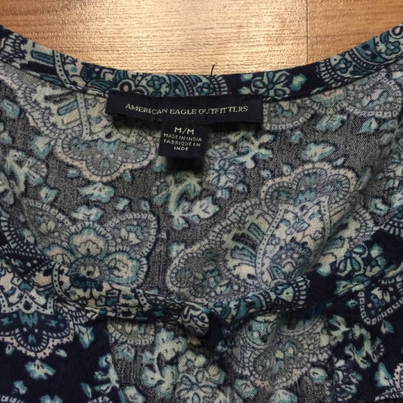 AEO Floral Peasant Dress - Picture 2 of 4
